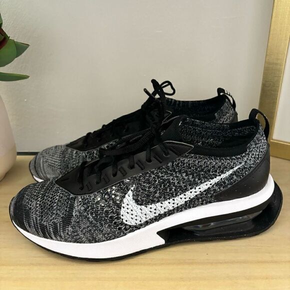 Nike Air Max Flyknit Racer running shoes sneakers Oreo women’s 8.5 new - Picture 6 of 13